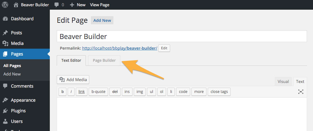 wp page builder plugin